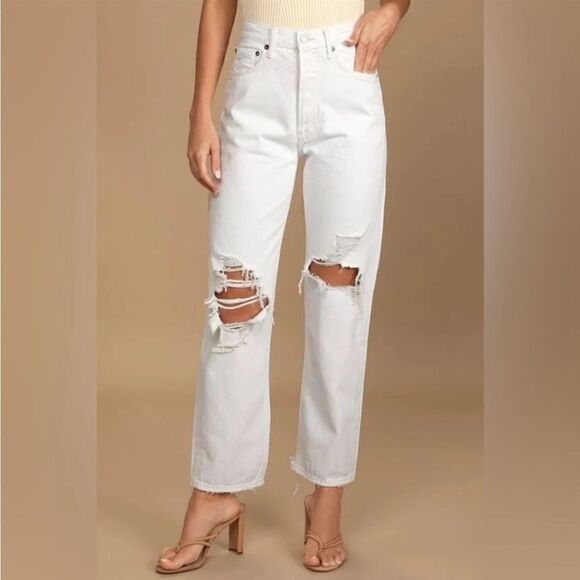 Agolde 90's Pinch Waist High Rise
Straight Leg Jeans in Backdrop NWT $229 - Picture 3 of 8